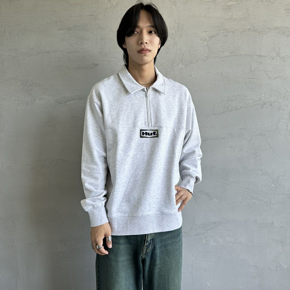 huf スウェット ハーフジップ HUF (ハフ) ハーフジップスウェット
