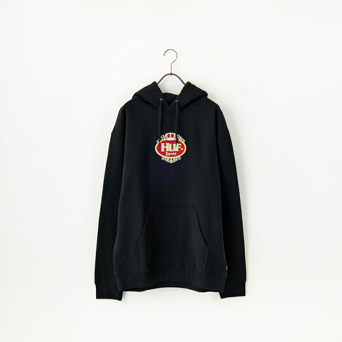 HUF [ハフ] ESPECIAL ロゴ刺繍スウェットパーカー [PF00685] BLACK