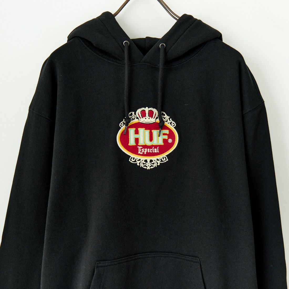 HUF [ハフ] ESPECIAL ロゴ刺繍スウェットパーカー [PF00685] BLACK