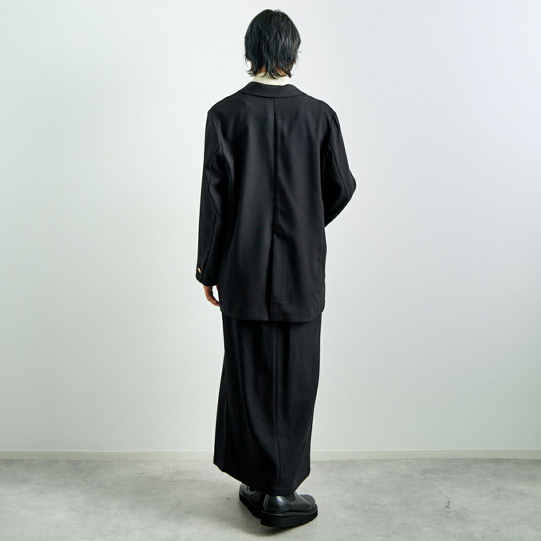 Jeans Factory Clothes [ジーンズファクトリークローズ] ジップスリットタイトスカート [21243056] 004 ﾌﾞﾗｯｸ &&モデル身長：160cm 着用サイズ：36&&