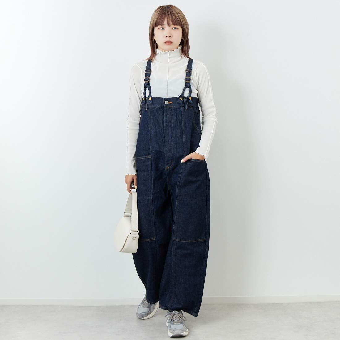 SOMETHING [サムシング] ダブルニーサロペット [SA1901]｜ジーンズ  