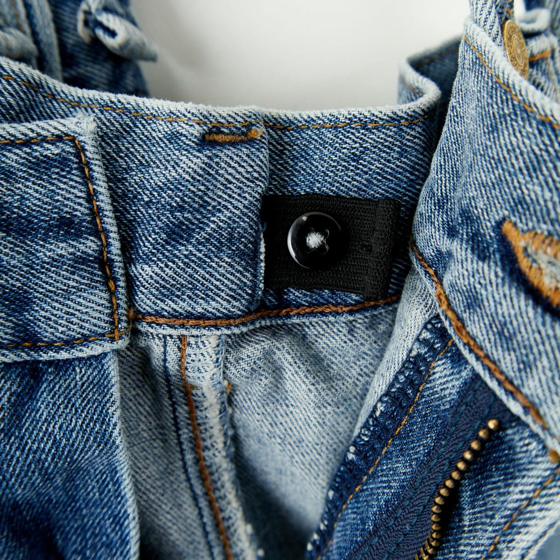 SOMETHING [サムシング] ダブルニーサロペット [SA1901] 94 L.BLUE