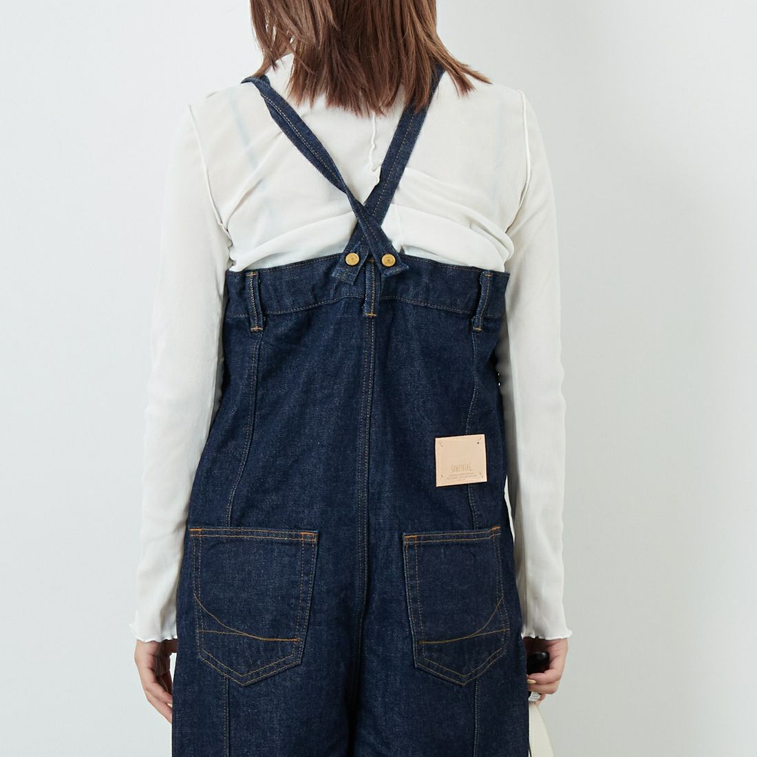 お値下げ　新品美品　サムシング　サロペット　Mサイズ atelier SOMETHING LACE UP SALOPETTE/アトリエサムシング