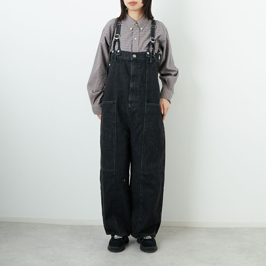 SOMETHING サムシング サロペット 股下補正済み SOMETHING サロペット オーバーオール atelier LACE UP