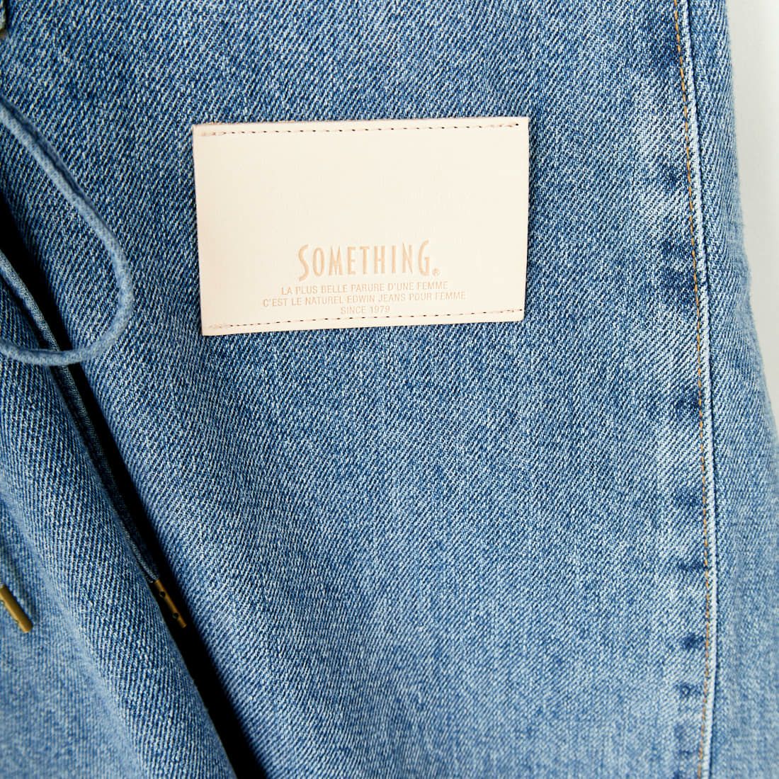 SOMETHING [サムシング] レースアップ サロペットデニムスカート [SA1602] 94 L.BLUE