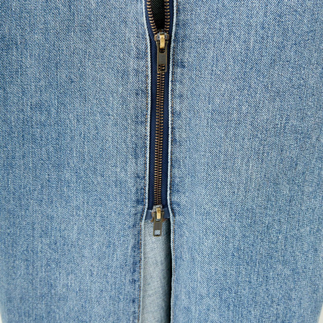 SOMETHING [サムシング] レースアップ サロペットデニムスカート [SA1602] 94 L.BLUE