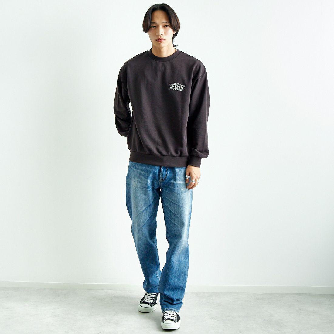 YANUK [ヤヌーク] クラシックストレート BEN/ベン [57243004] PLB &&モデル身長：179cm 着用サイズ：32&&