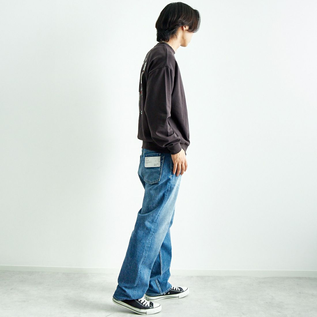 YANUK [ヤヌーク] クラシックストレート BEN/ベン [57243004] PLB &&モデル身長：179cm 着用サイズ：32&&