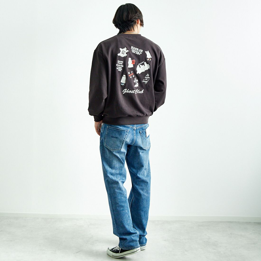 YANUK [ヤヌーク] クラシックストレート BEN/ベン [57243004] PLB &&モデル身長：179cm 着用サイズ：32&&
