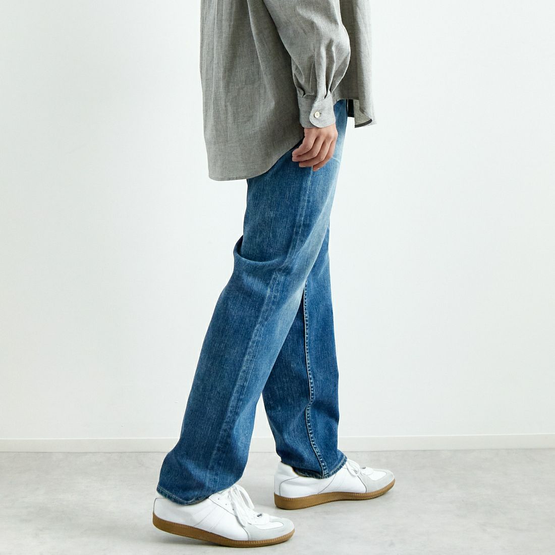 YANUK [ヤヌーク] クラシックストレート BEN/ベン [57243004] PLB &&モデル身長：179cm 着用サイズ：29&&