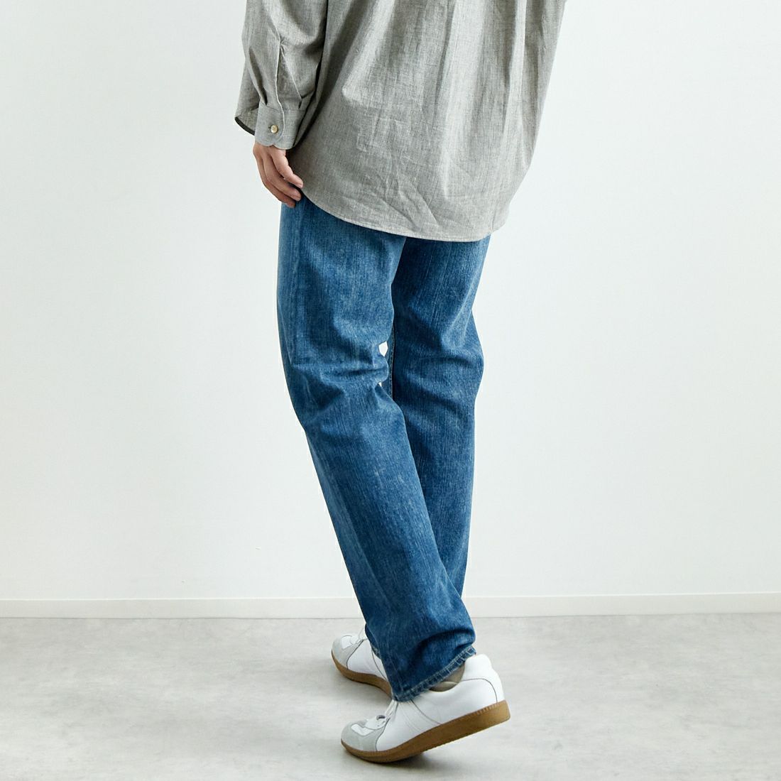 YANUK [ヤヌーク] クラシックストレート BEN/ベン [57243004] PLB &&モデル身長：179cm 着用サイズ：29&&