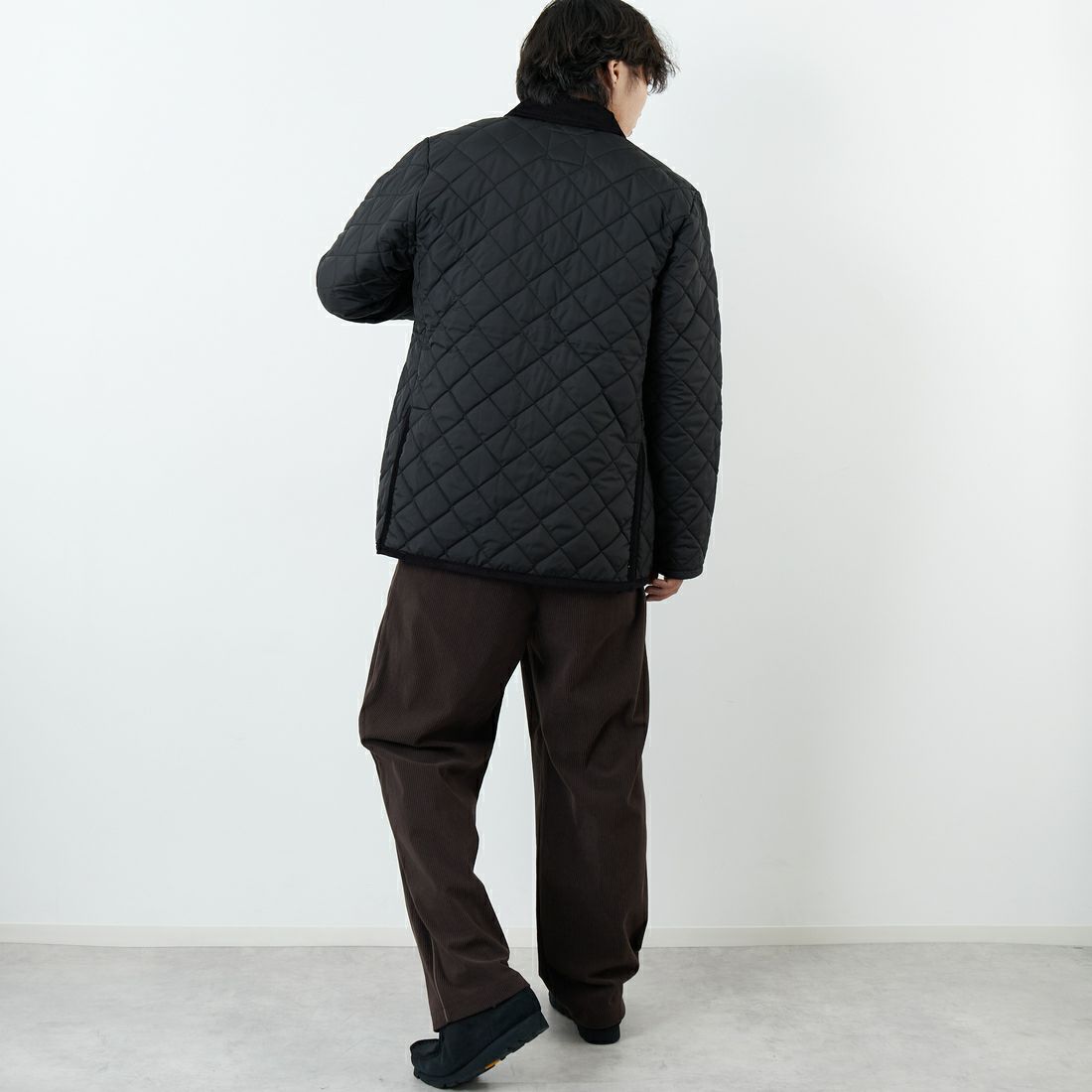 LAVENHAM [ラベンハム] Denham Mens 20 デンハム キルティングジャケット [SLJ9003] F44 SABLE &&モデル身長：179cm 着用サイズ：L&&