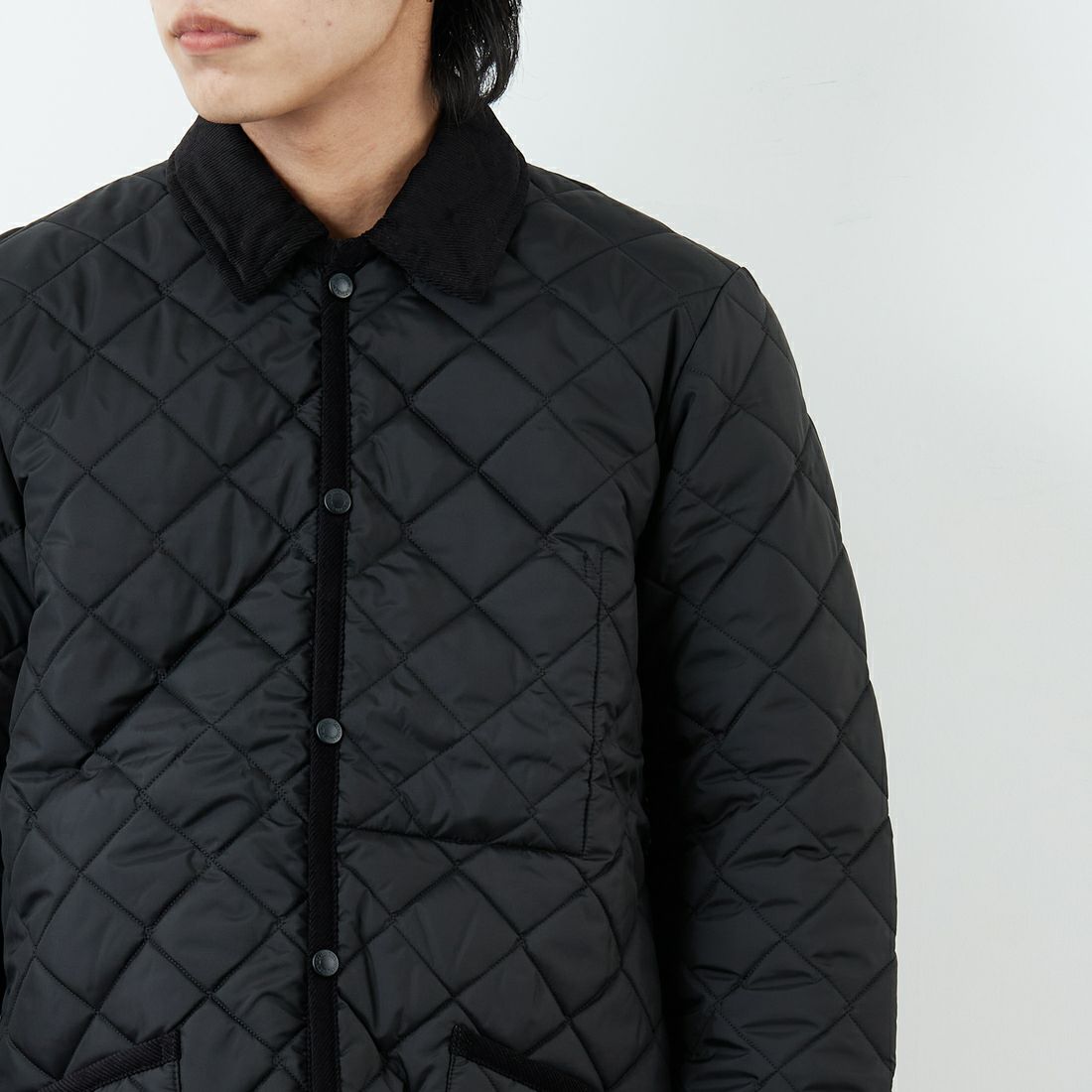 LAVENHAM [ラベンハム] Denham Mens 20 デンハム キルティングジャケット [SLJ9003] F44 SABLE &&モデル身長：179cm 着用サイズ：L&&