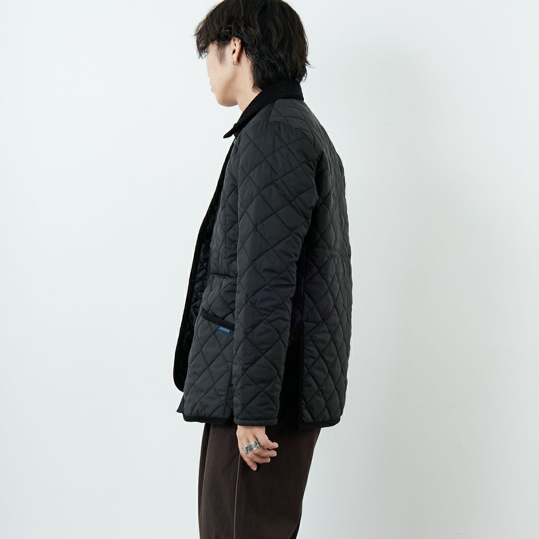 LAVENHAM [ラベンハム] Denham Mens 20 デンハム キルティングジャケット [SLJ9003] F44 SABLE &&モデル身長：179cm 着用サイズ：M&&