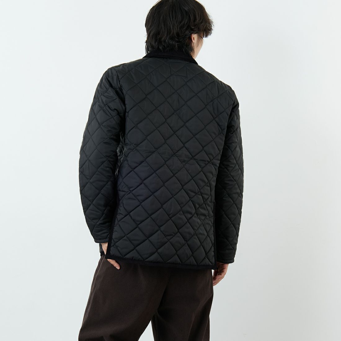 LAVENHAM [ラベンハム] Denham Mens 20 デンハム キルティングジャケット [SLJ9003] F44 SABLE &&モデル身長：179cm 着用サイズ：M&&