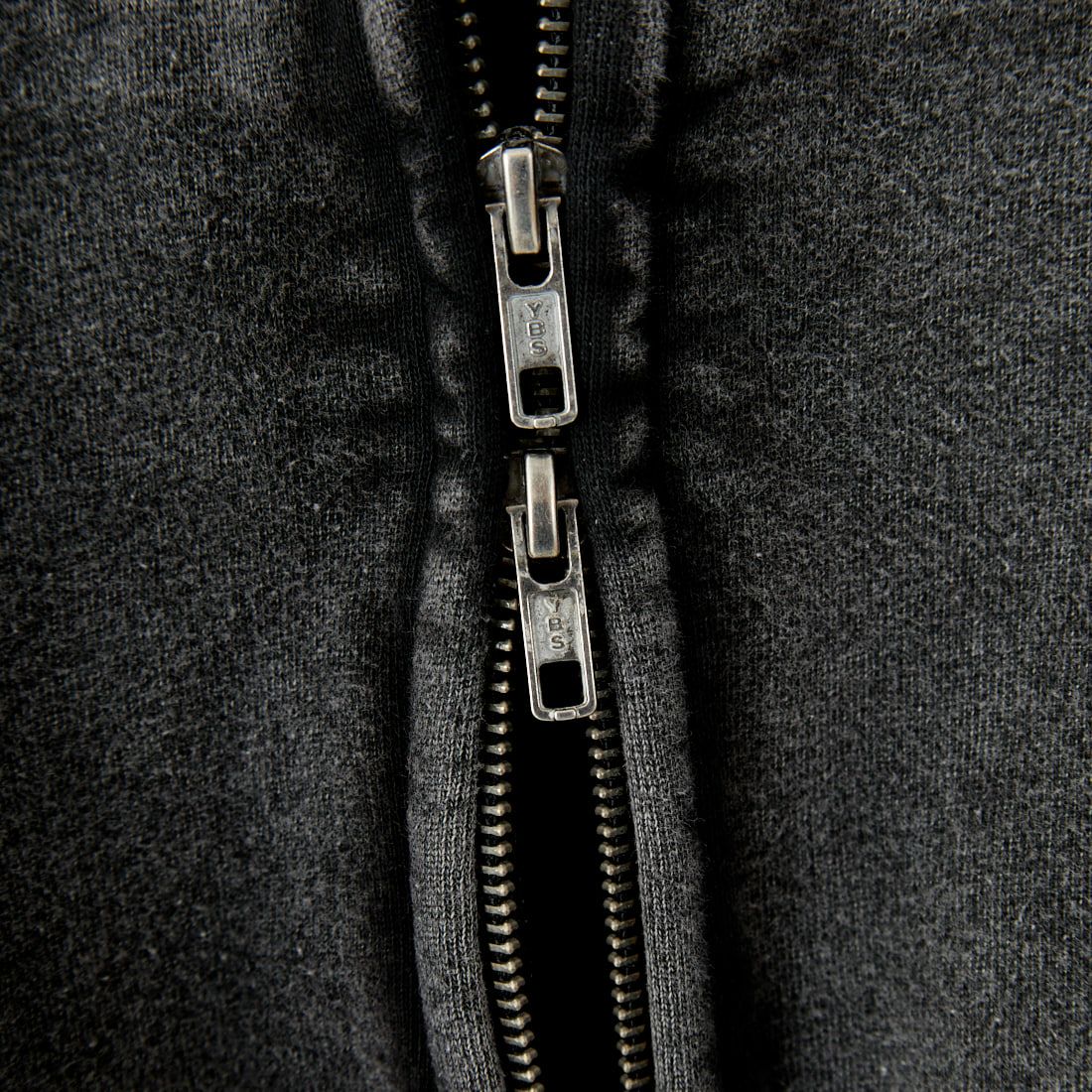 Jeans Factory Clothes [ジーンズファクトリークローズ] T/Cケミカル加工 裏毛ジップパーカー [2423-426IN] BLACK
