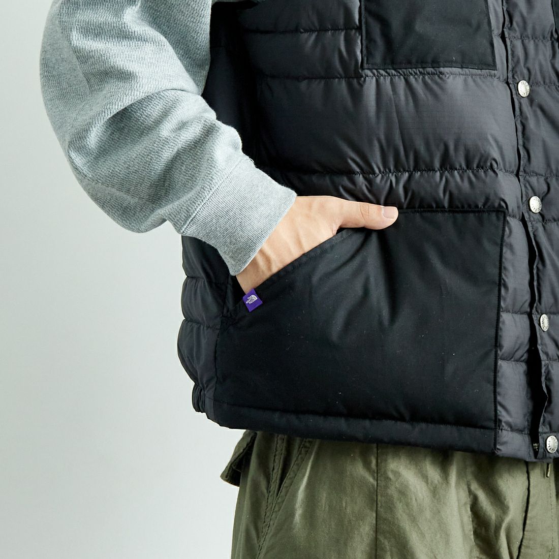 THE NORTH FACE PURPLE LABEL [ザ ノースフェイス パープルレーベル] リップストップシエラベスト [N24FN021] K BLACK
