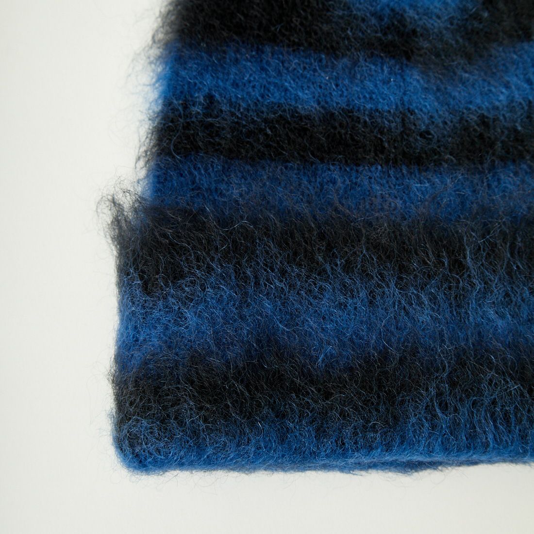 Indietro Association [インディエトロアソシエーション] モヘアボーダーニットキャップ [IA-24-108] BLACK/NAVY