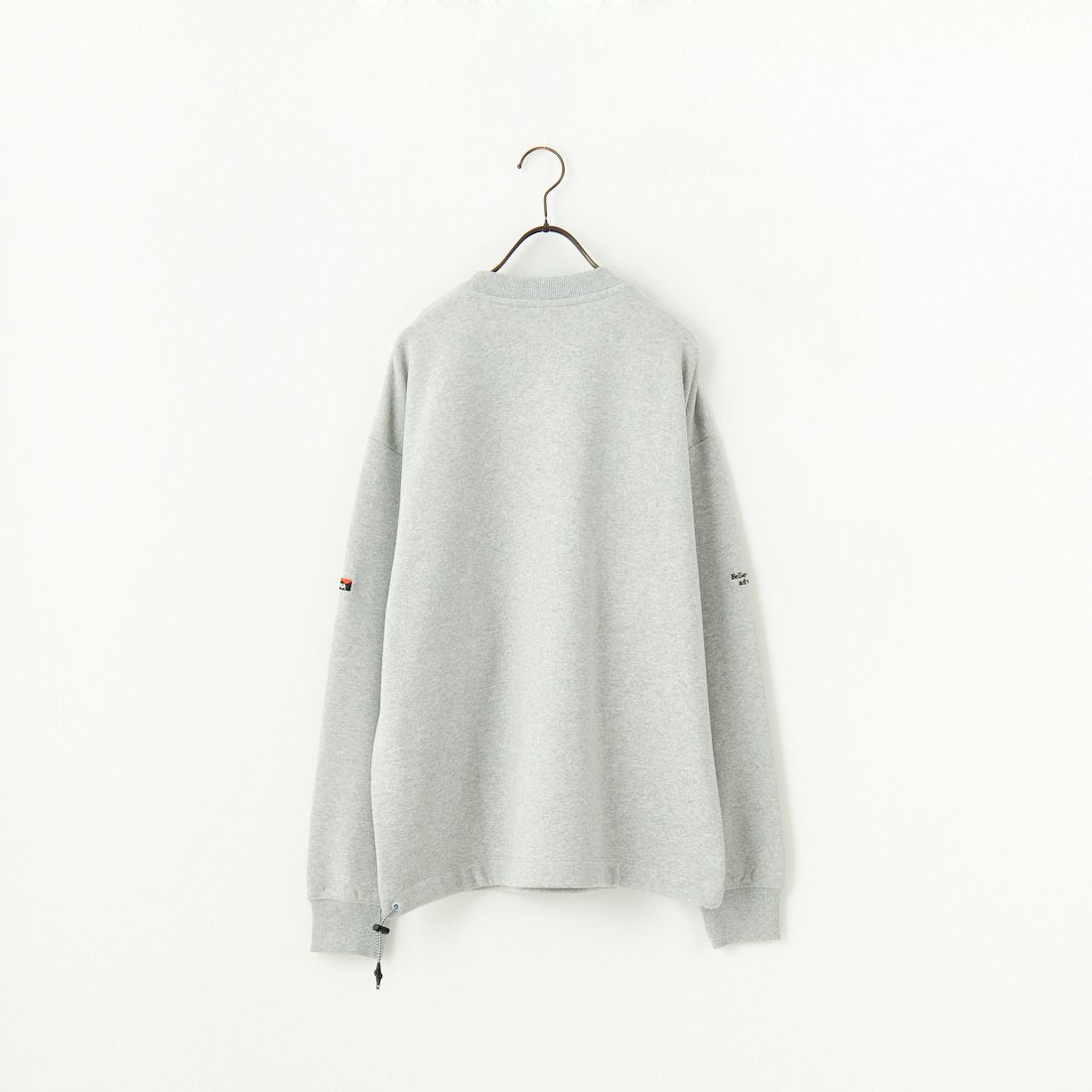 JEANSFACTORY × NANGA [ジーンズファクトリー × ナンガ] 別注 ブランドロゴ刺繍 ドローコードスウェット [NW24AW-JF4] GRAY