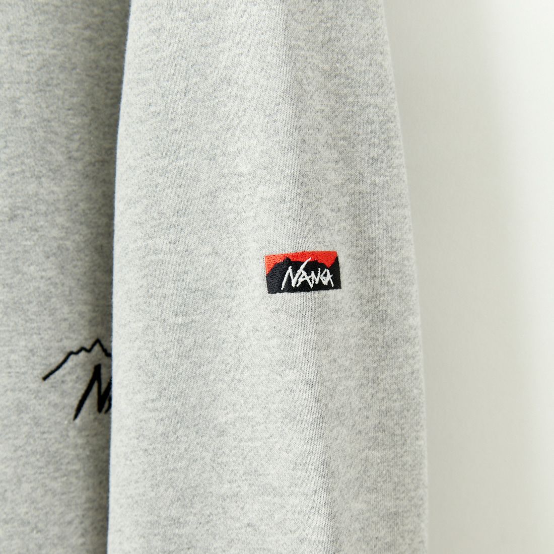 JEANSFACTORY × NANGA [ジーンズファクトリー × ナンガ] 別注 ブランドロゴ刺繍 ドローコードスウェット [NW24AW-JF4] GRAY