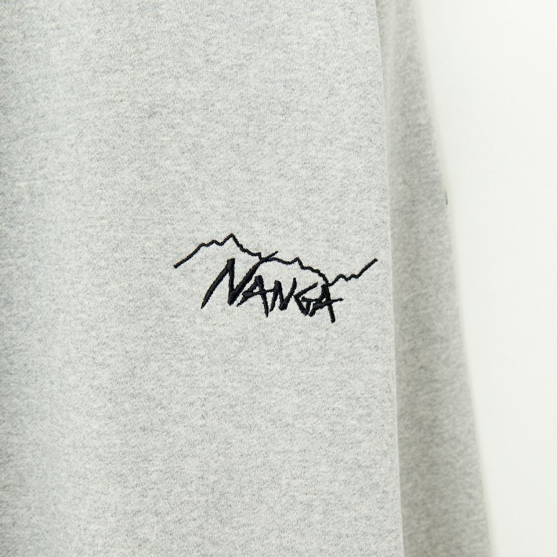 JEANSFACTORY × NANGA [ジーンズファクトリー × ナンガ] 別注 ブランドロゴ刺繍 ドローコードスウェット [NW24AW-JF4] GRAY