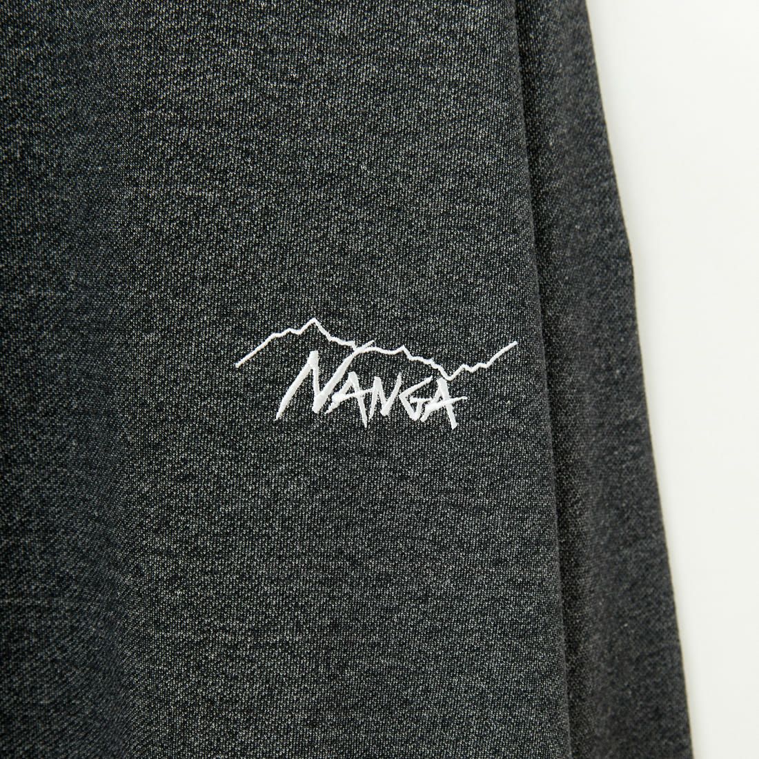 JEANSFACTORY × NANGA [ジーンズファクトリー × ナンガ] 別注 ブランドロゴ刺繍 ドローコードスウェット [NW24AW-JF4] BLACK