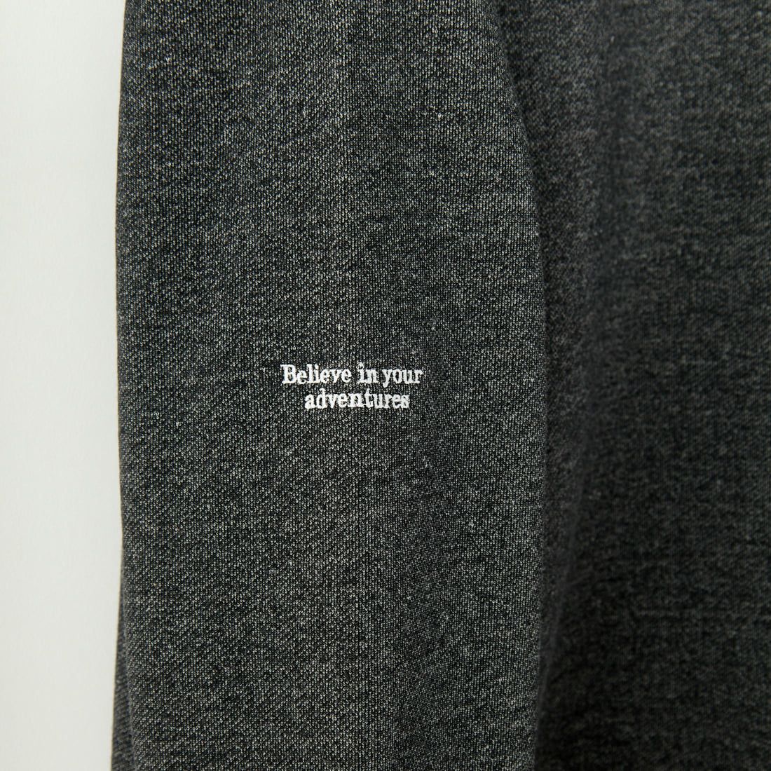 JEANSFACTORY × NANGA [ジーンズファクトリー × ナンガ] 別注 ブランドロゴ刺繍 ドローコードスウェット [NW24AW-JF4] BLACK