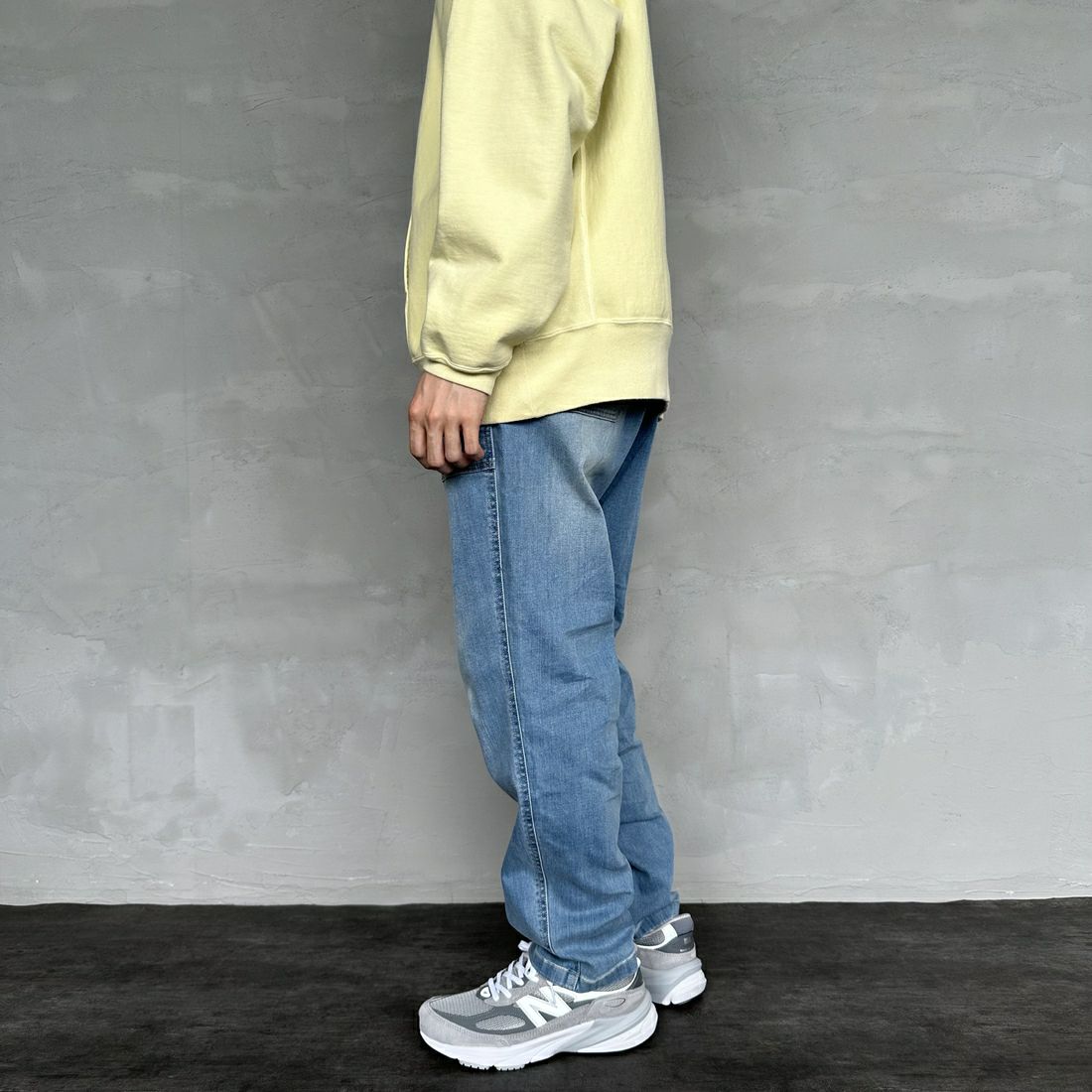 GRAMiCCi [グラミチ] ストレッチデニム ルーズテーパードリッジパンツ [G3FU-P052] MEDIUM USE &&モデル身長：168cm 着用サイズ：M&&