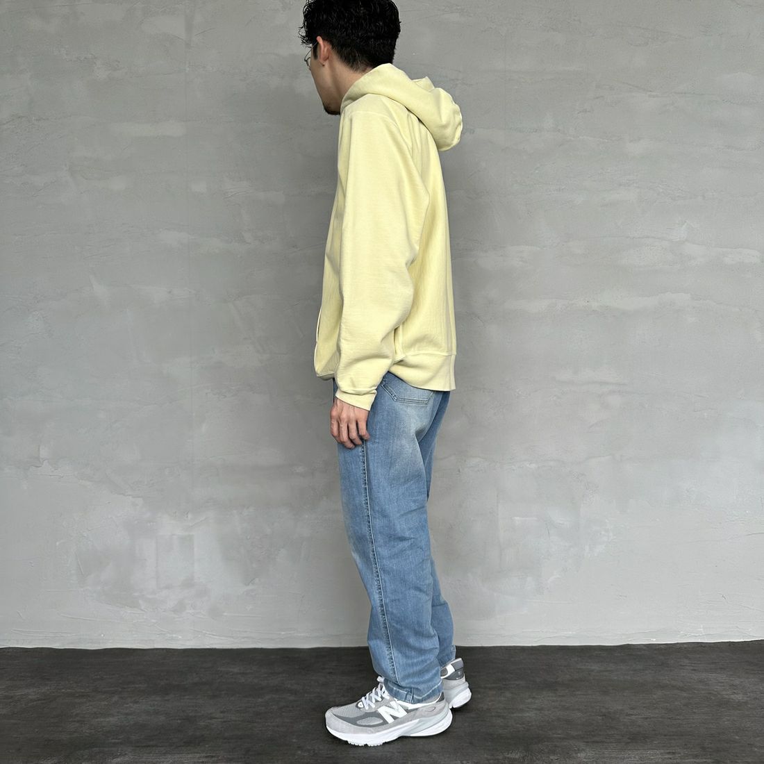 GRAMiCCi [グラミチ] ストレッチデニム ルーズテーパードリッジパンツ [G3FU-P052] MEDIUM USE &&モデル身長：168cm 着用サイズ：M&&