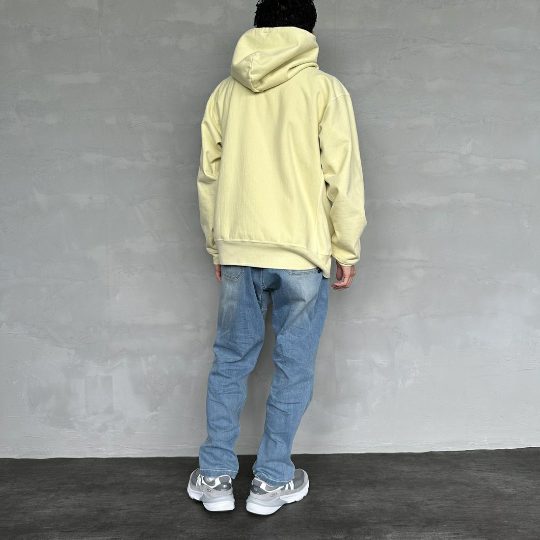 GRAMiCCi [グラミチ] ストレッチデニム ルーズテーパードリッジパンツ [G3FU-P052] MEDIUM USE &&モデル身長：168cm 着用サイズ：M&&