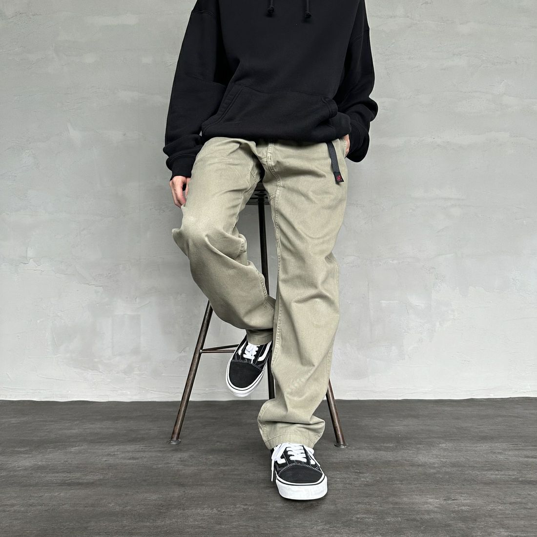 GRAMiCCi [グラミチ] ピグメントダイ グラミチパンツ [G4FM-P088] PIGMENT SA &&モデル身長：168cm 着用サイズ：M&&