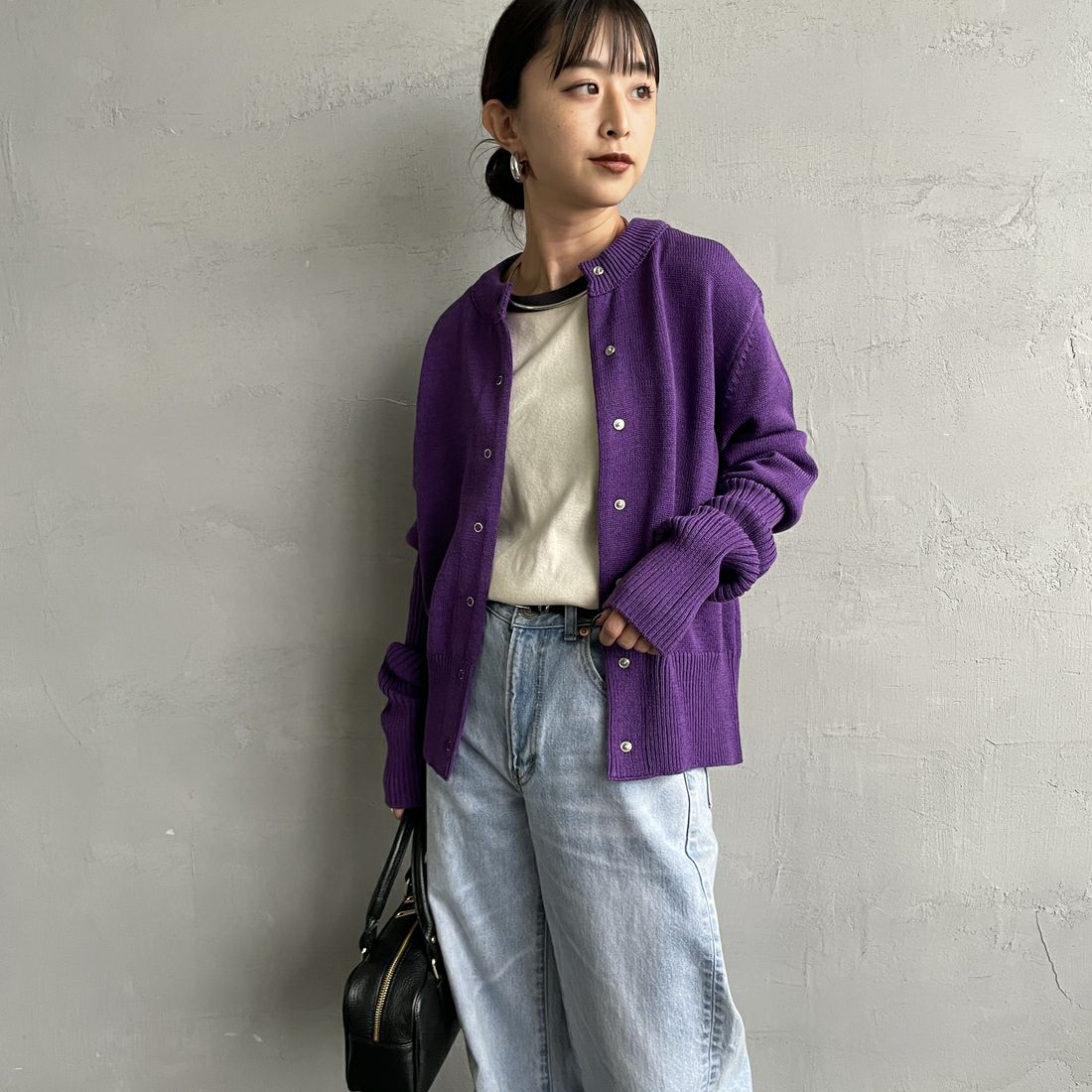 THE SHINZONE [ザ シンゾーン] ロングリブカーディガン [23AMSNI05