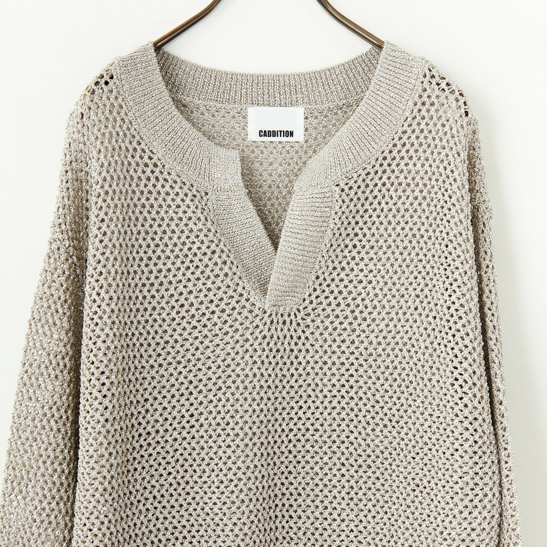 CADDITION [キャディション] メタリックスキッパーニット [546591] 09 L.GRAY