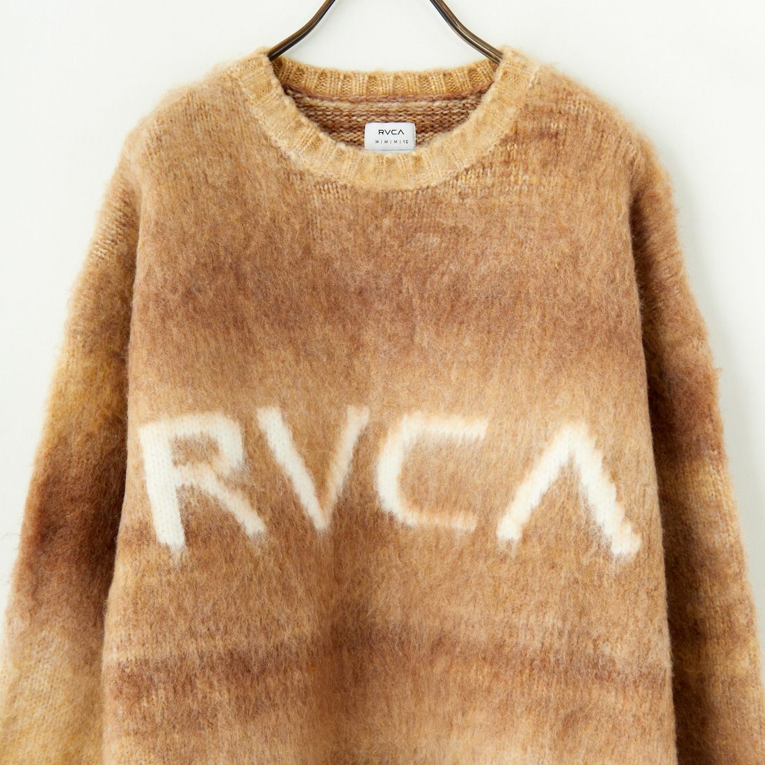 RVCA [ルーカ] ロゴジャガードニット [BE044-652] TAN