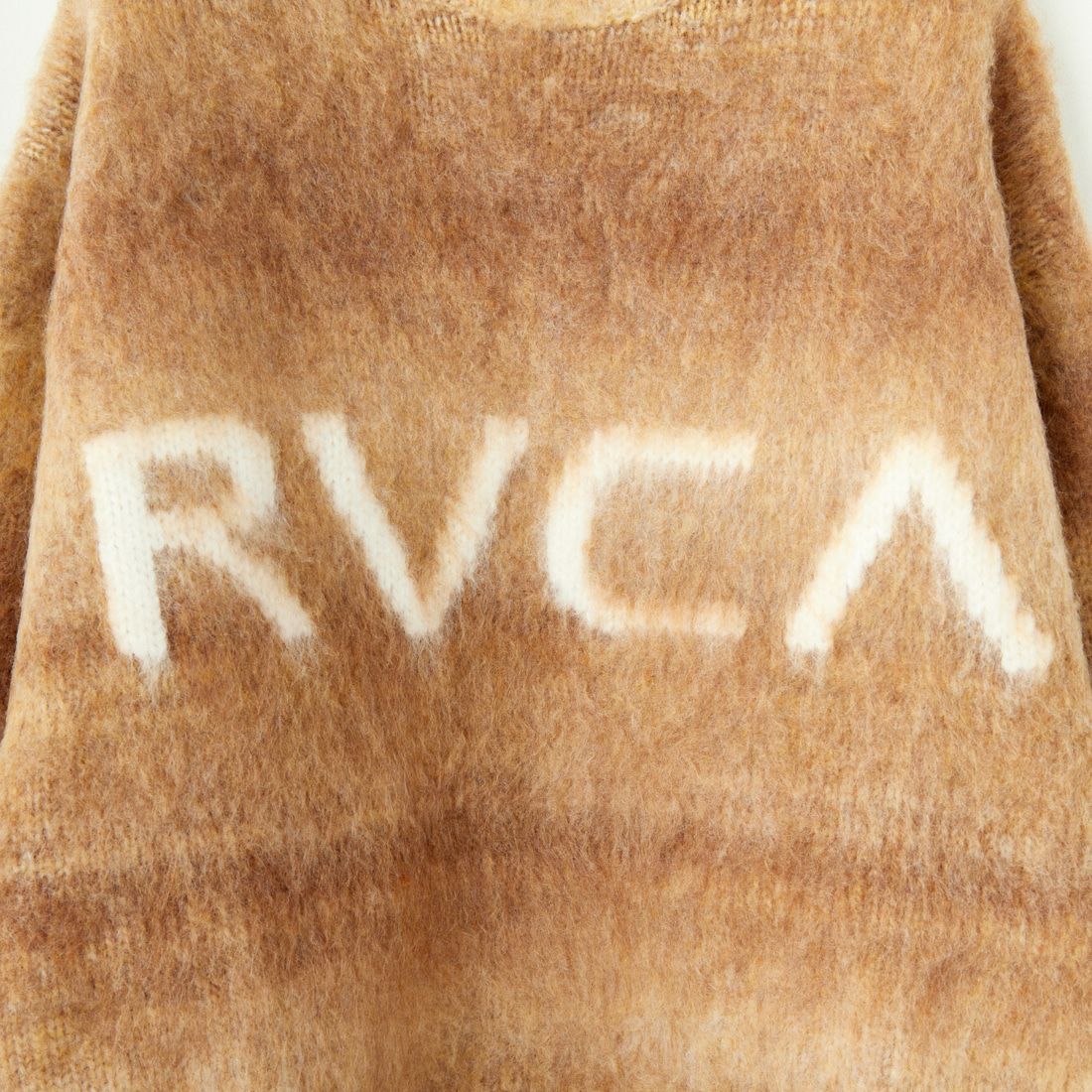 RVCA [ルーカ] ロゴジャガードニット [BE044-652] TAN