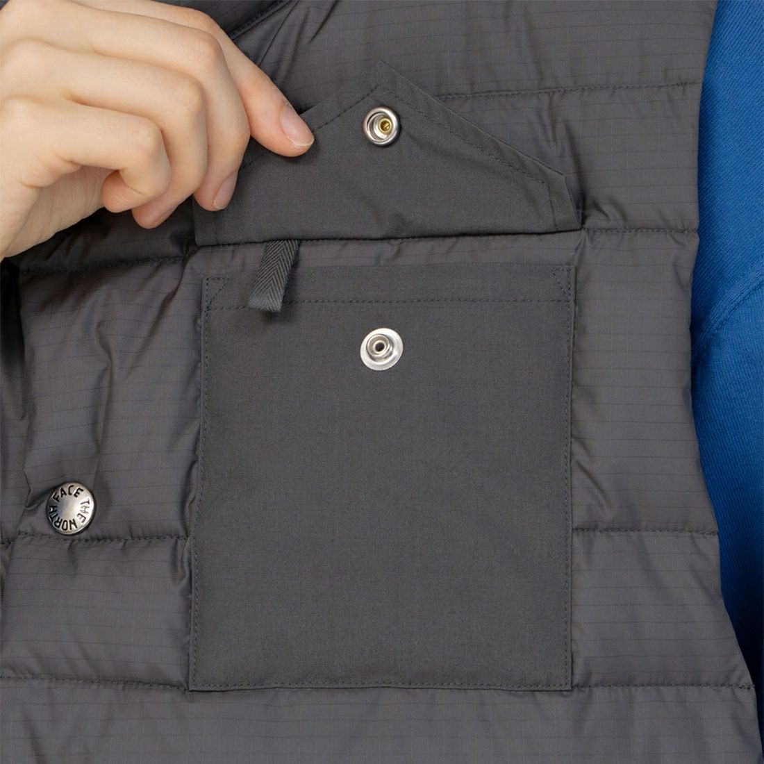 THE NORTH FACE PURPLE LABEL [ザ ノースフェイス パープルレーベル] リップストップ ショートシエラベスト [N24FN022] AH AHGRAY