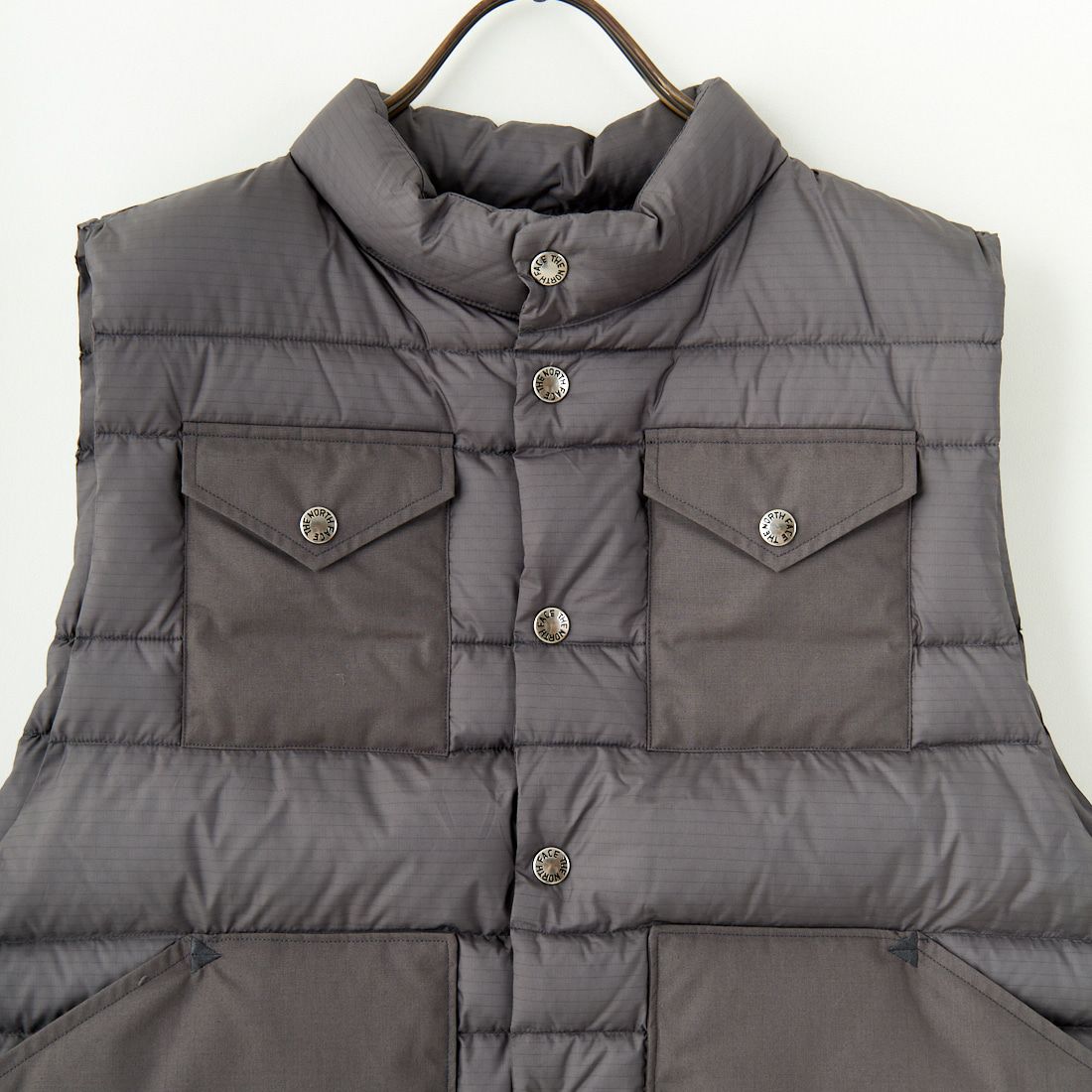 THE NORTH FACE PURPLE LABEL [ザ ノースフェイス パープルレーベル] リップストップ ショートシエラベスト [N24FN022] AH AHGRAY
