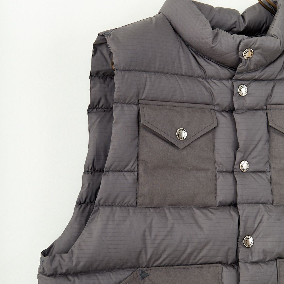 THE NORTH FACE PURPLE LABEL [ザ ノースフェイス パープルレーベル] リップストップ ショートシエラベスト [N24FN022] AH AHGRAY