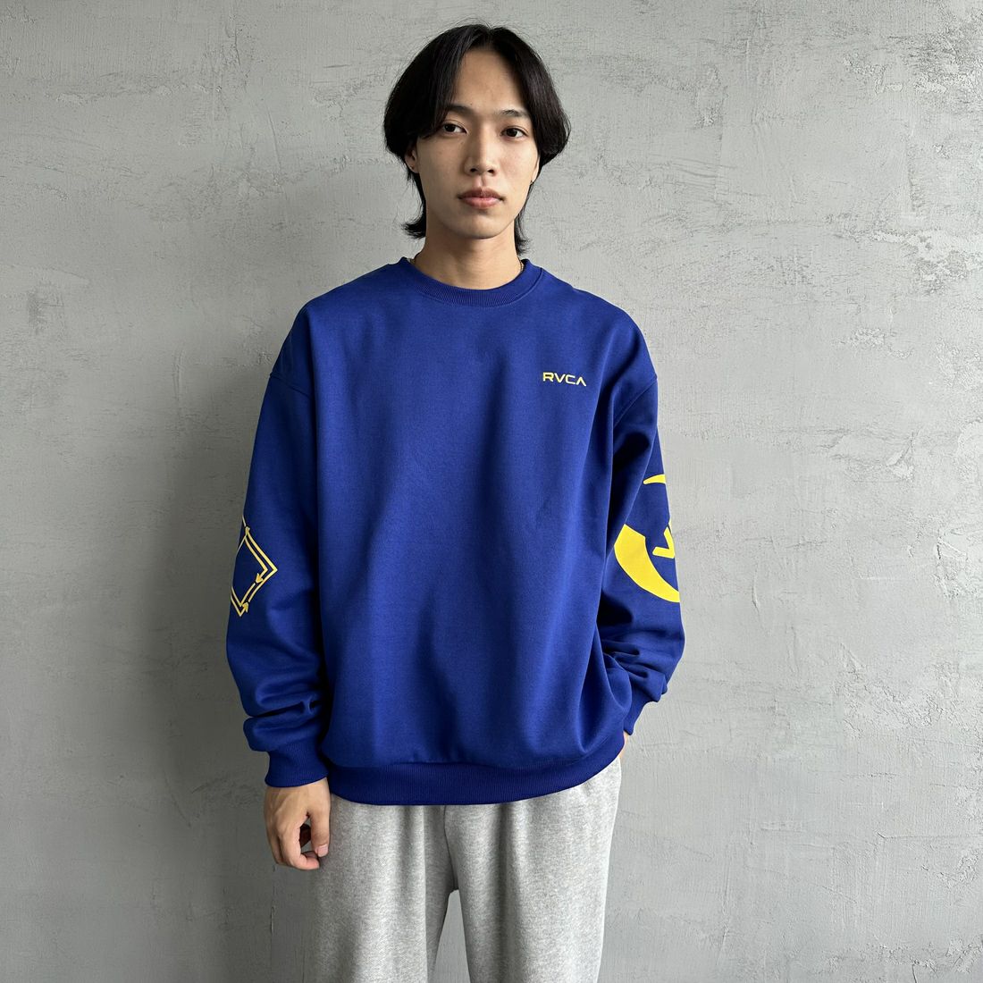 RVCA [ルーカ] STACKHOUSE クルーネックスウェット [BE042-033]