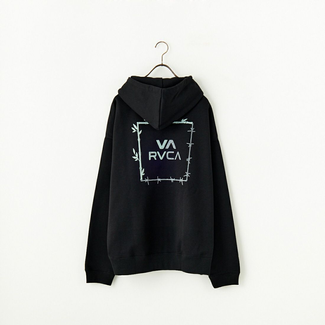 RVCA [ルーカ] BORDERED フーディ [BE042-039] BLK