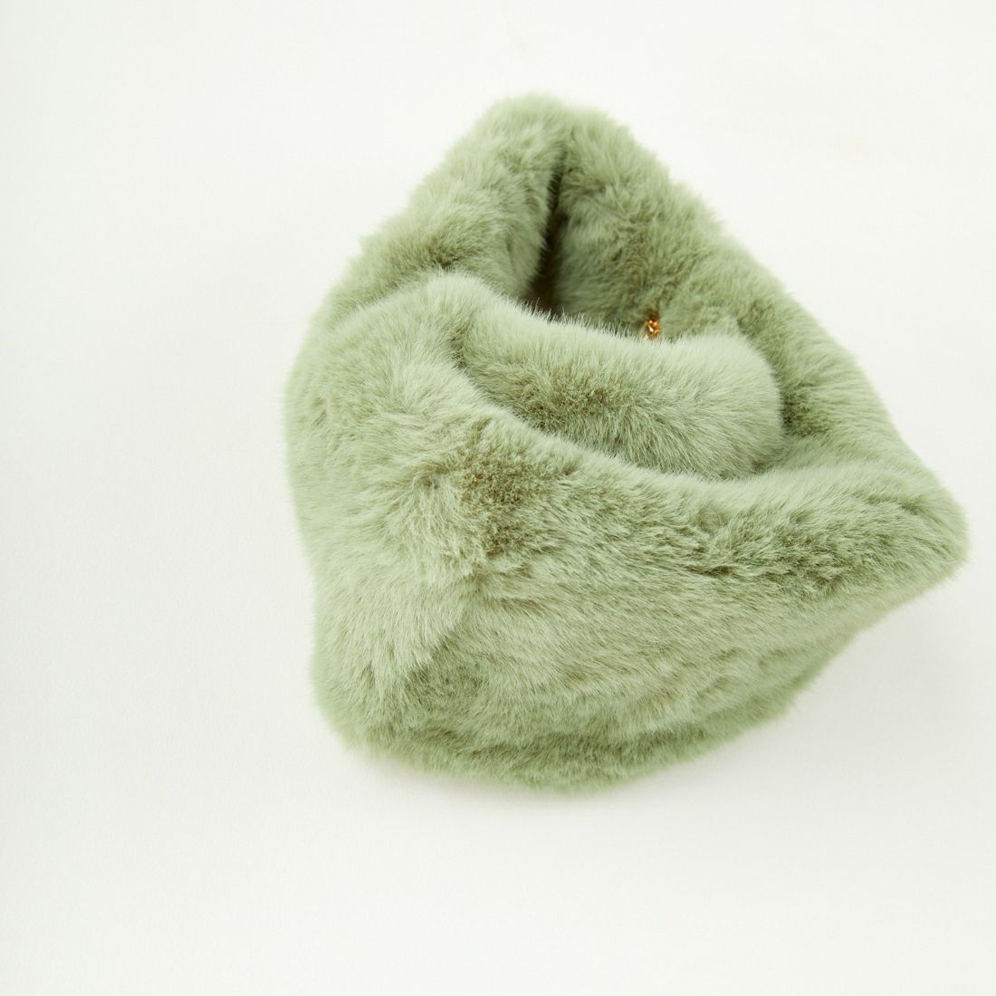 LE VERNIS [ル・ベルニ] フェイクファーマイクロバッグ [243-212504] 4 GREEN