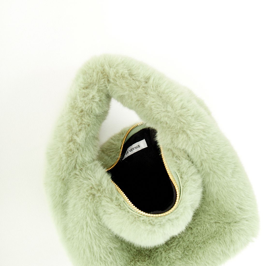 LE VERNIS [ル・ベルニ] フェイクファーマイクロバッグ [243-212504] 4 GREEN