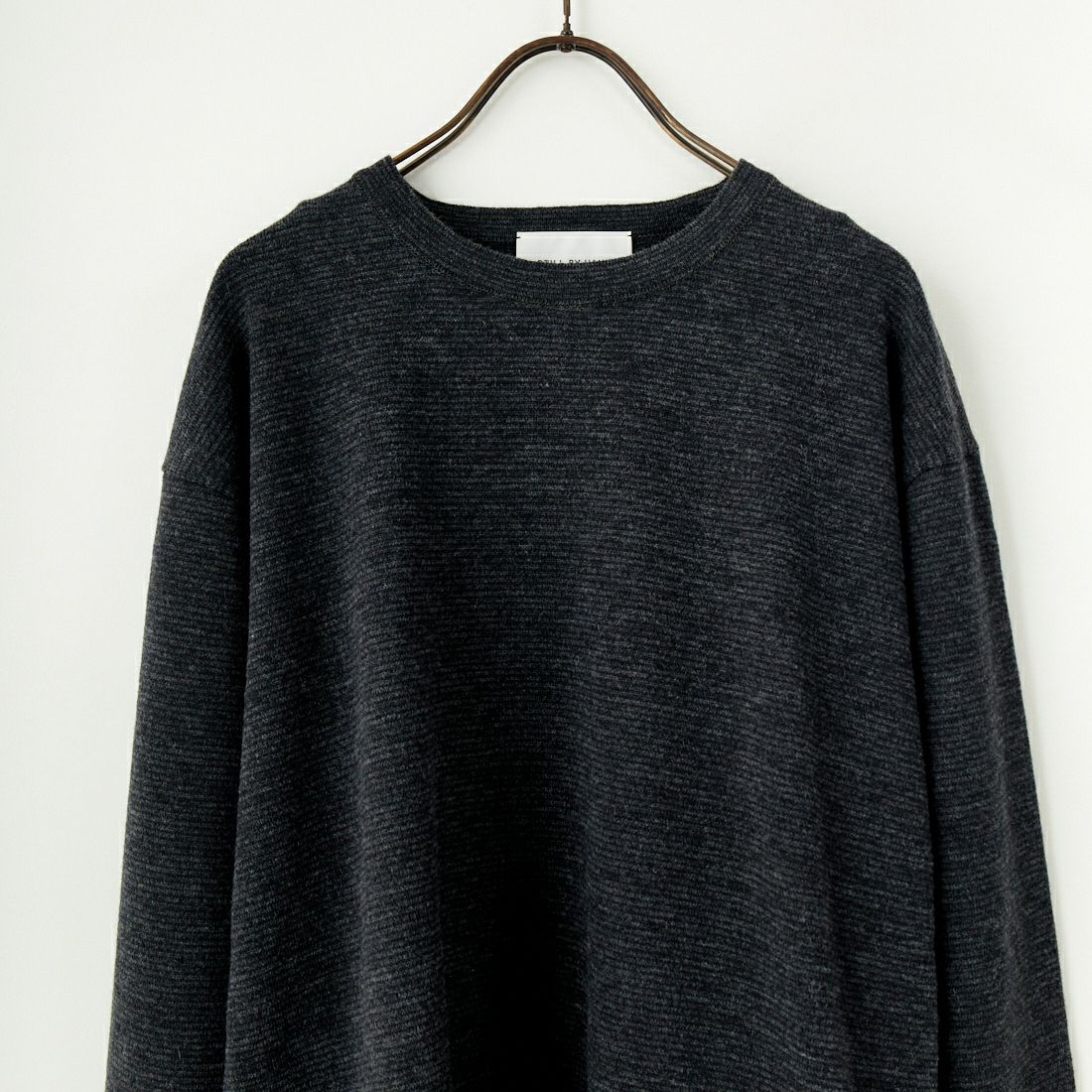 STILL BY HAND [スティルバイハンド] ボーダーニット [KN05243] CHR/GRY