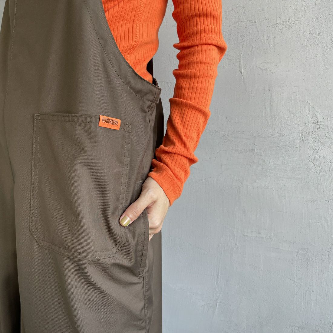 UNIVERSAL OVERALL [ユニバーサルオーバーオール] 裾ドローコードオーバーオール [U2432800IN-JF] BROWN