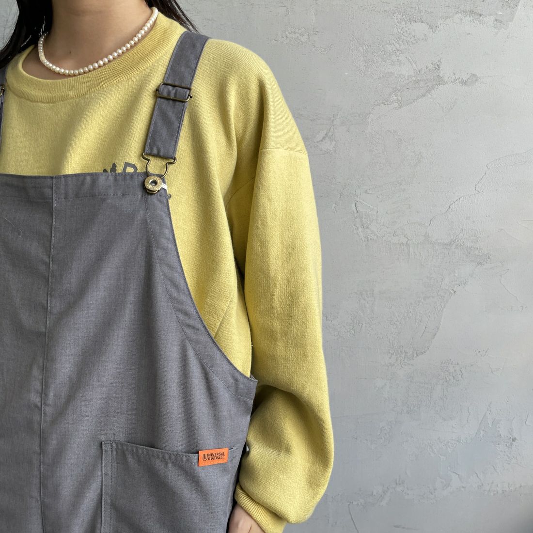 UNIVERSAL OVERALL [ユニバーサルオーバーオール] 裾ドローコードオーバーオール [U2432800IN-JF] GRAY