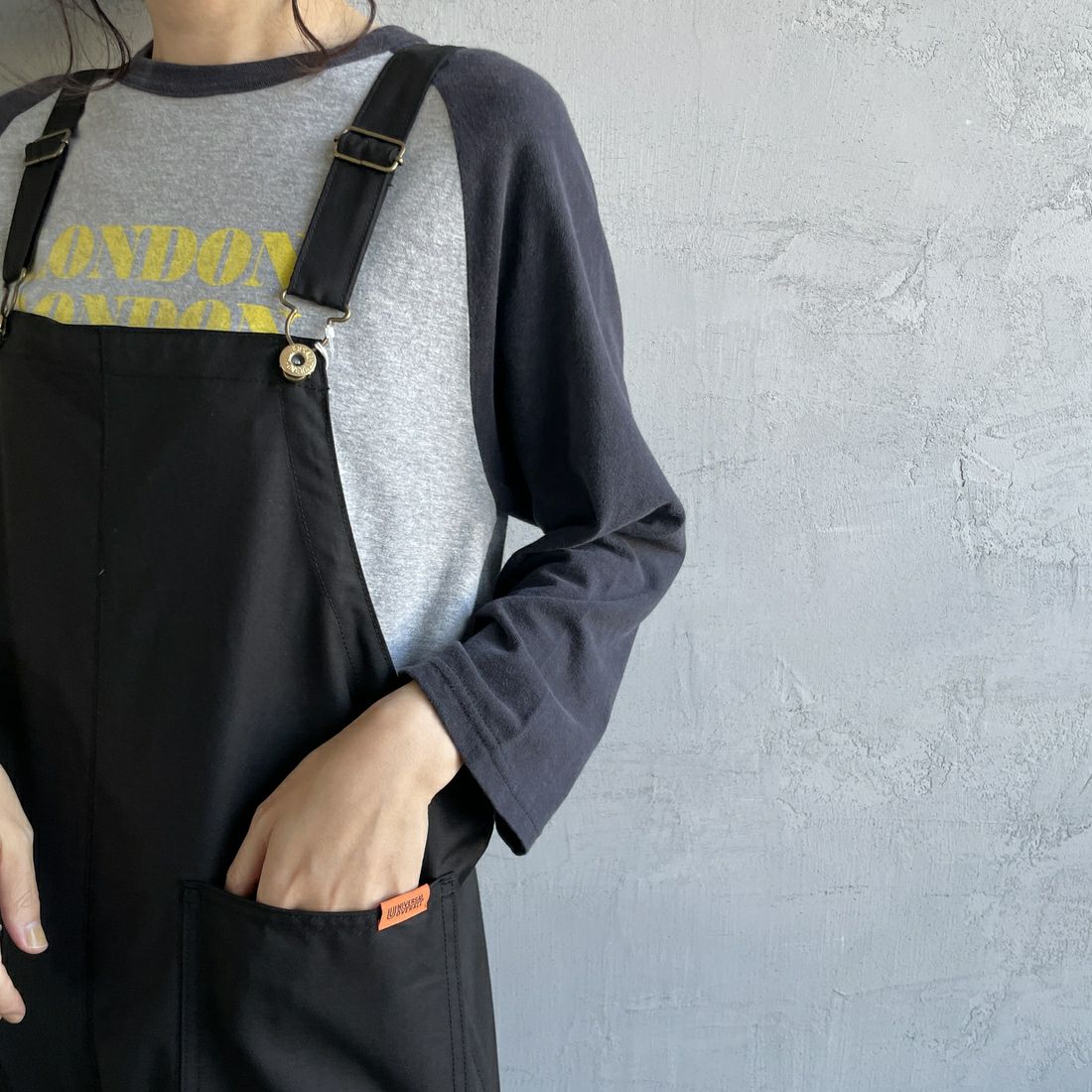 UNIVERSAL OVERALL [ユニバーサルオーバーオール] 裾ドローコードオーバーオール [U2432800IN-JF] BLACK