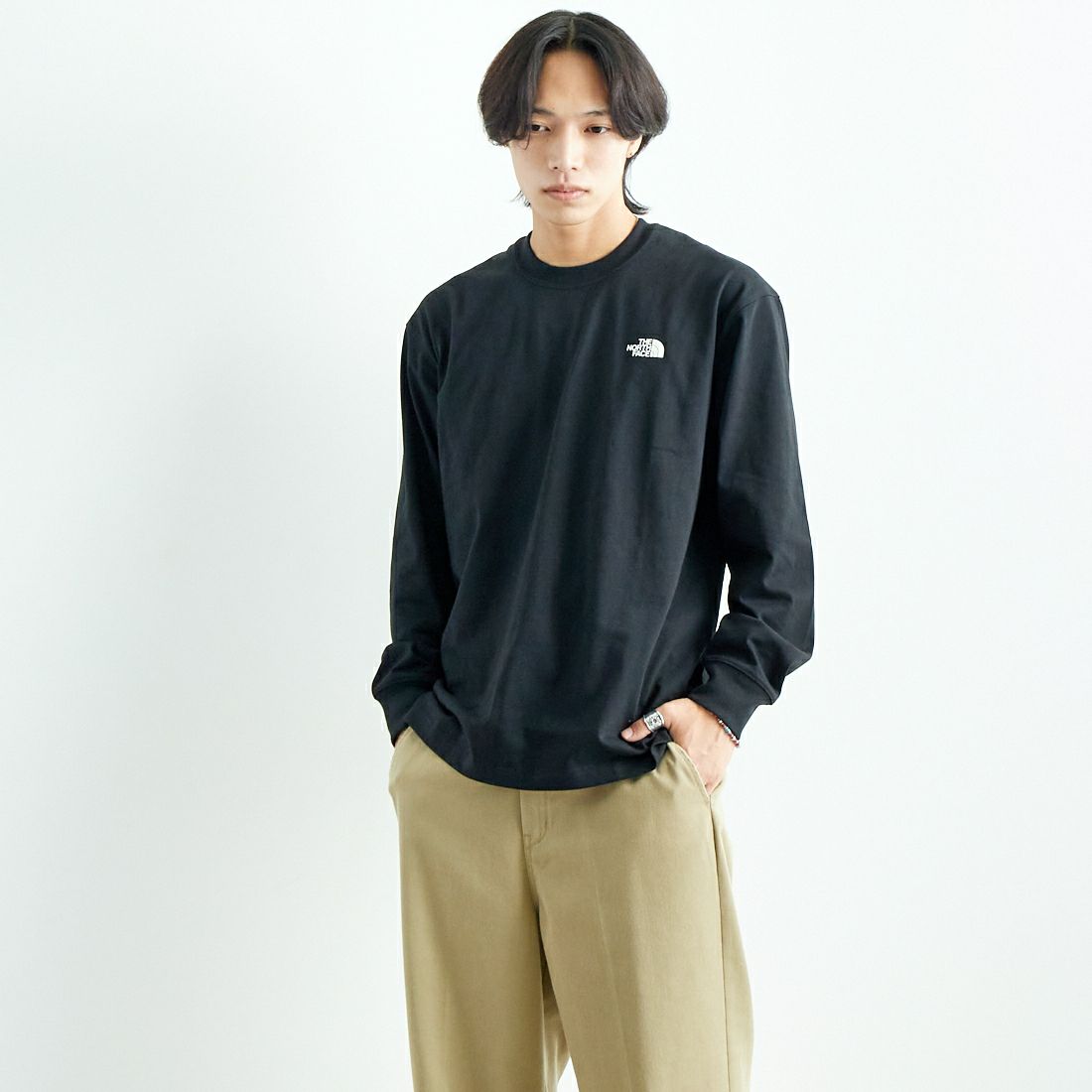 THE NORTH FACE [ザ ノースフェイス] バックスクエアロゴ ロングスリーブTシャツ [NT82333]