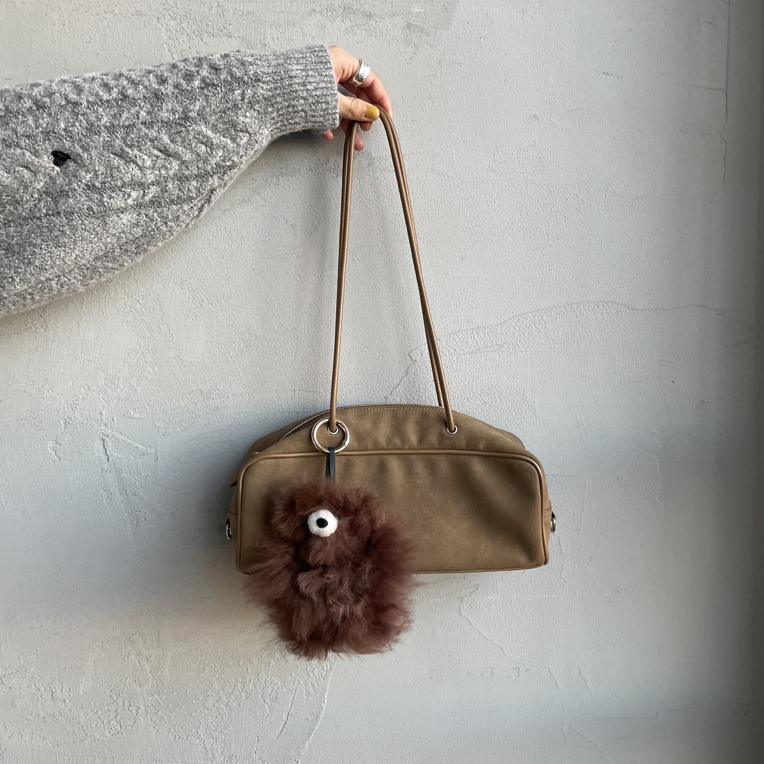 COSY [コージー] ベビーアルパカ スモールベアキーリング [KH-EV-SB] MB MID BRO