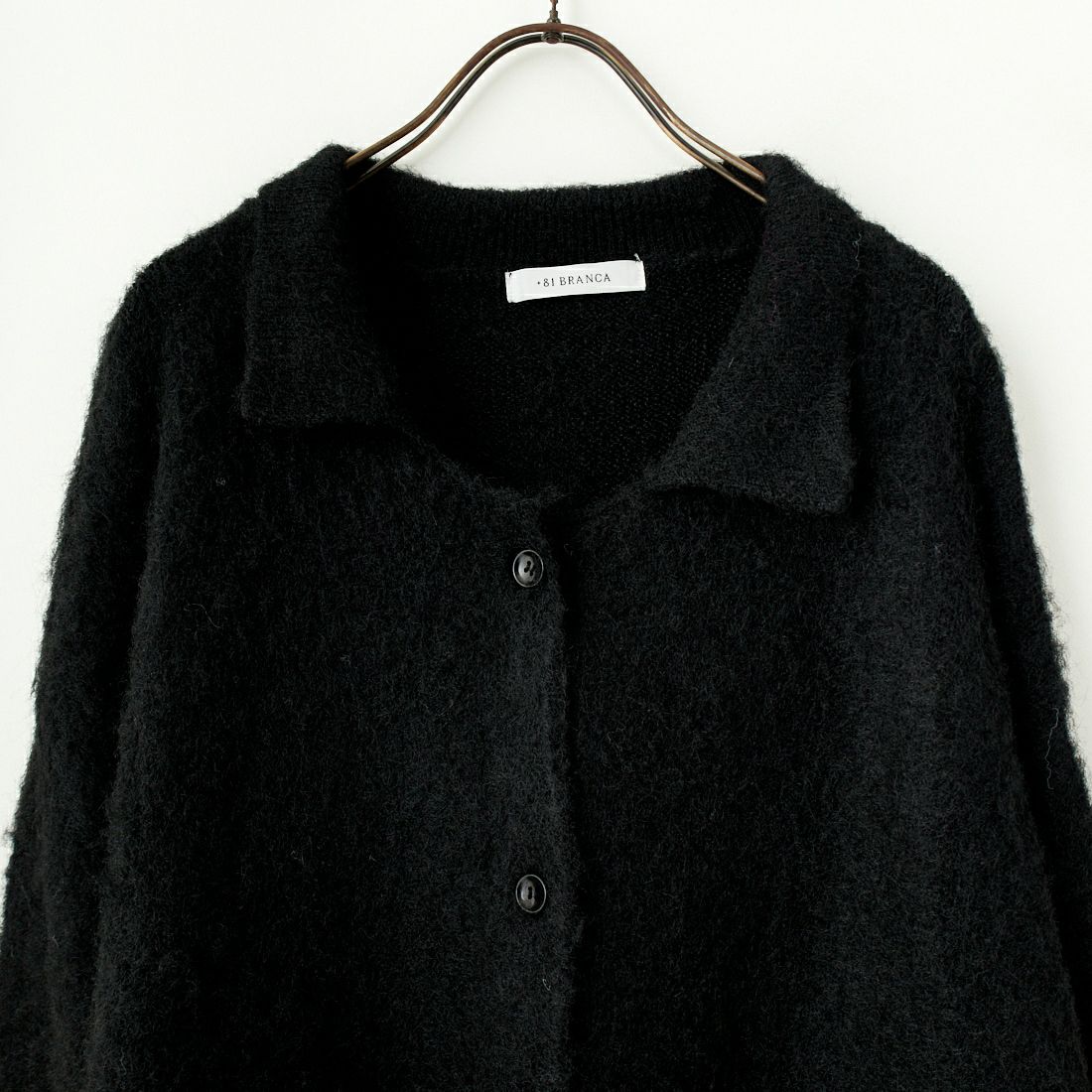 +81 BRANCA [ハチイチブランカ] カラーカーディガン [81B-24AW-K04] BLACK