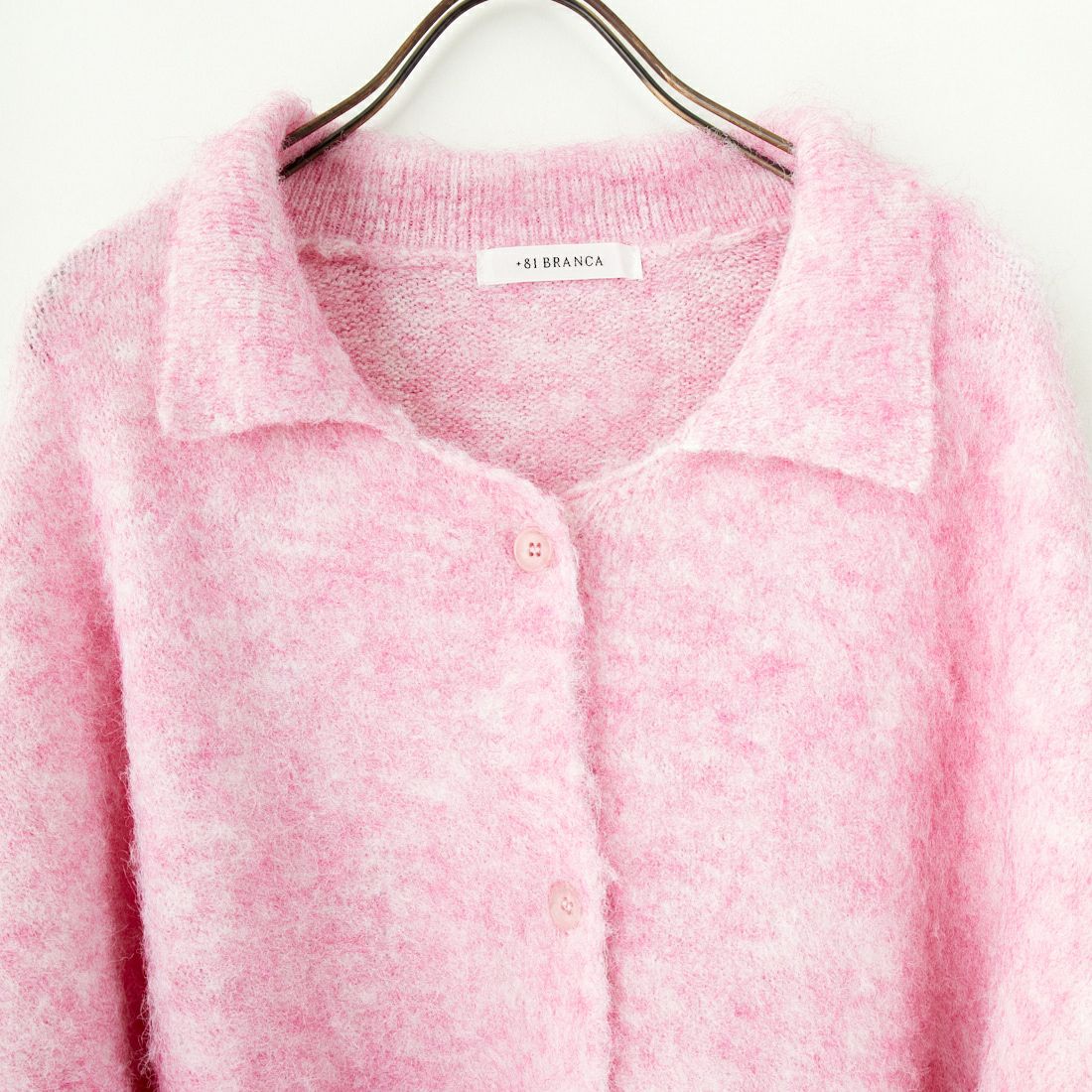 +81 BRANCA [ハチイチブランカ] カラーカーディガン [81B-24AW-K04] PINK